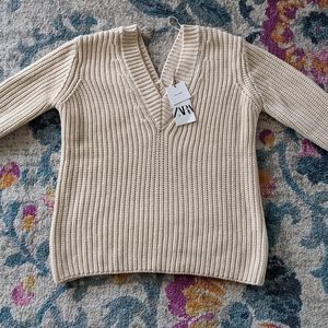 (NWT) Zara Ribbed Maxi Sweater